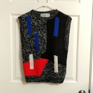 Vintage hand knit sweater vest